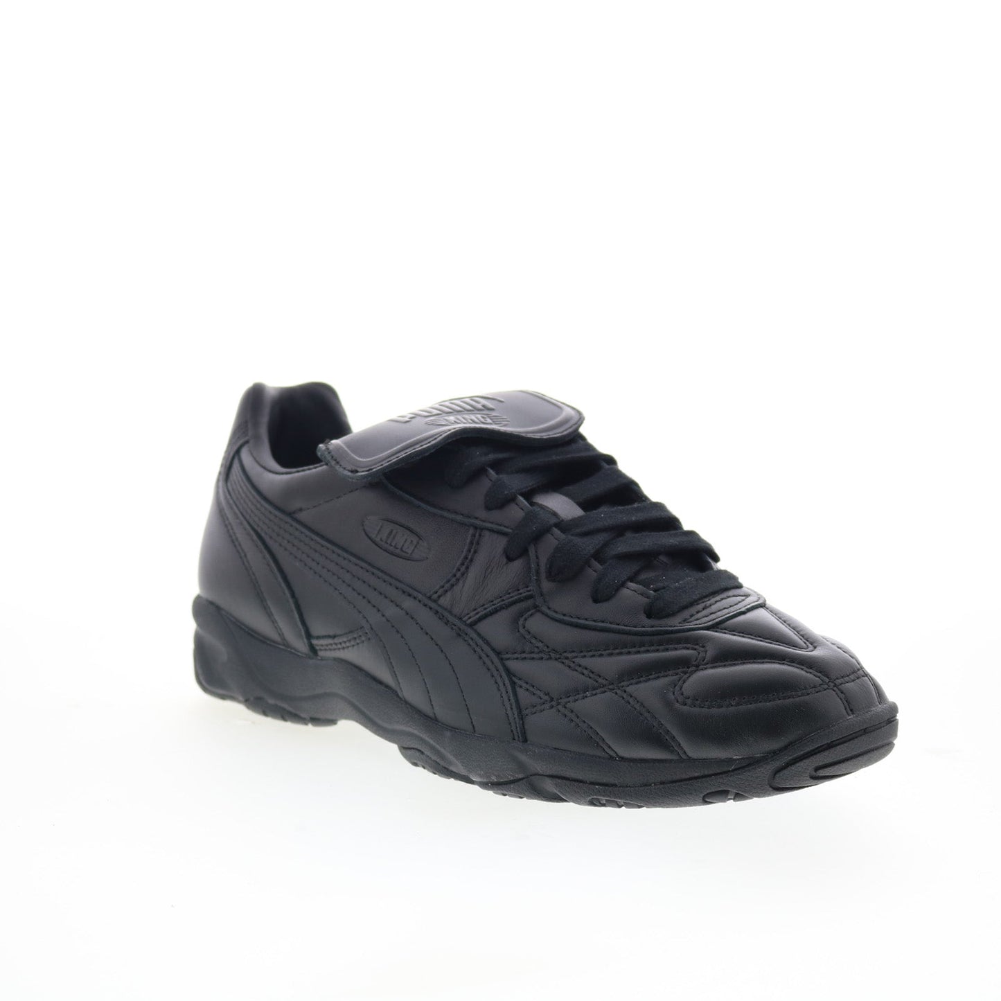 Puma King Indoor 40168311 Mens Black Leather Lifestyle Sneakers Shoes