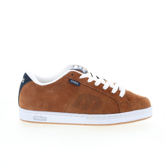 Etnies Kingpin 4101000091210 Mens Brown Suede Skate Inspired Sneakers Shoes