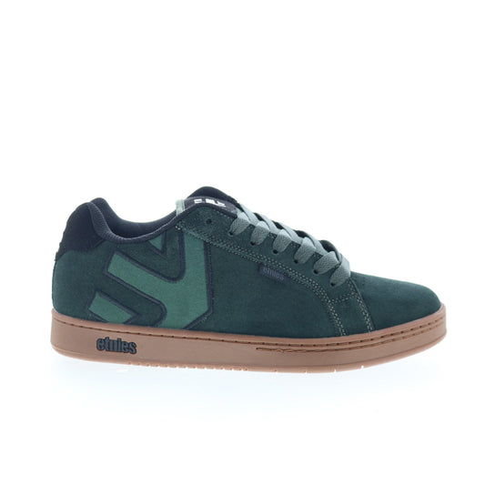 Etnies Fader 4101000203327 Mens Green Suede Skate Inspired Sneakers Shoes
