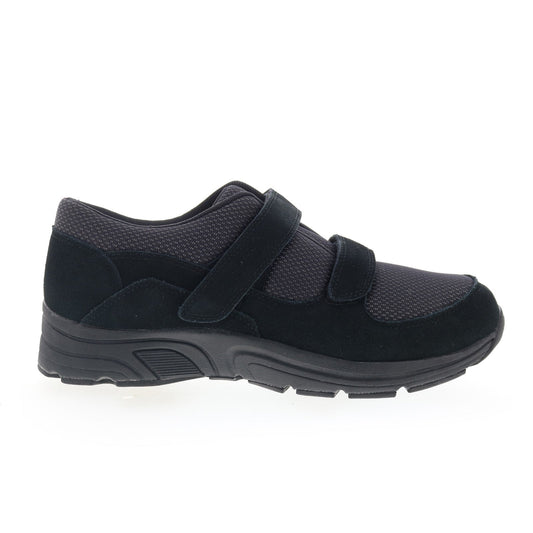 Drew Win 44001-19 Mens Black Wide Suede Lifestyle Sneakers Shoes