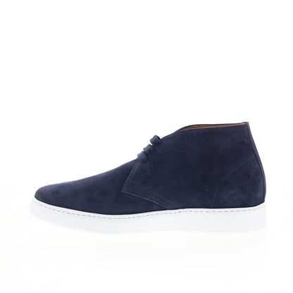 Zelli Italia Otto Italian Nappa Suede 46-597-NVY Mens Blue Chukkas Boots
