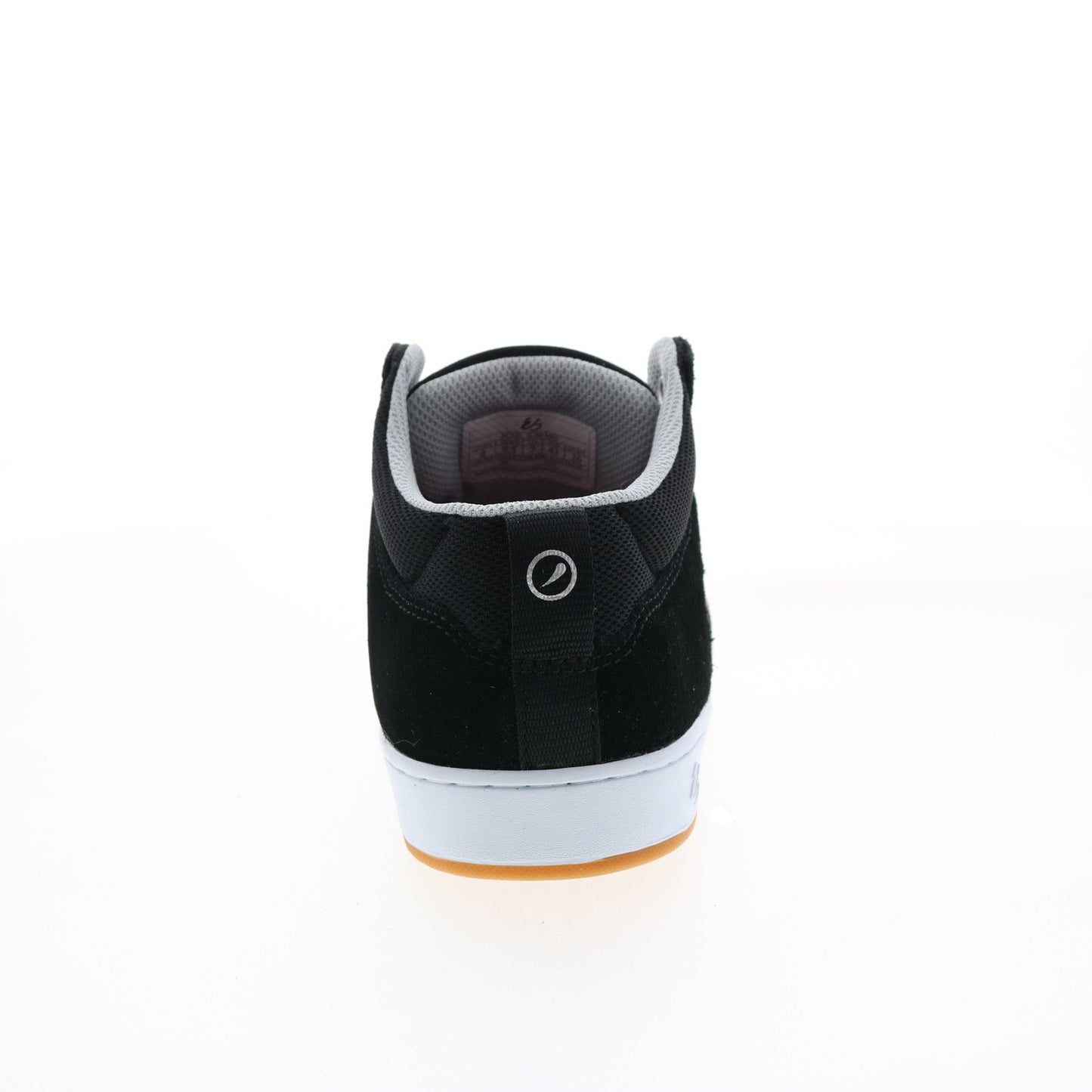 ES Accel Slim Mid 5101000147983 Mens Black Suede Skate Inspired Sneakers Shoes