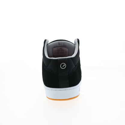 ES Accel Slim Mid 5101000147983 Mens Black Suede Skate Inspired Sneakers Shoes