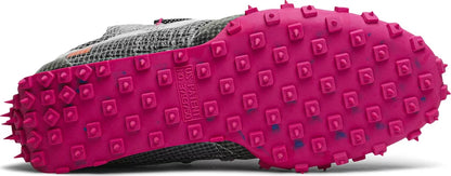 Nike Womens Off-White x Wmns Waffle Racer Sneakers - 'Fuchsia'