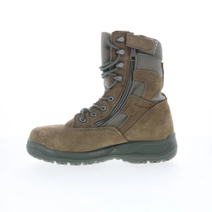 Belleville Tactical Made In USA 610Z Mens Gray Suede Lace Up Tactical Boots