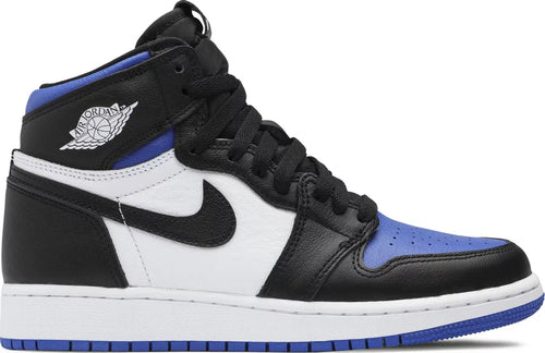 Nike Grade School Womens Air Jordan 1 Retro High OG Sneakers - 'Royal Toe'