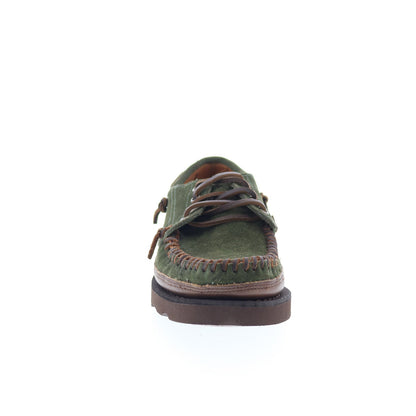 Sebago Keuka Lea Canoe Moc Mens Green Suede Loafers & Slip Ons Boat Shoes