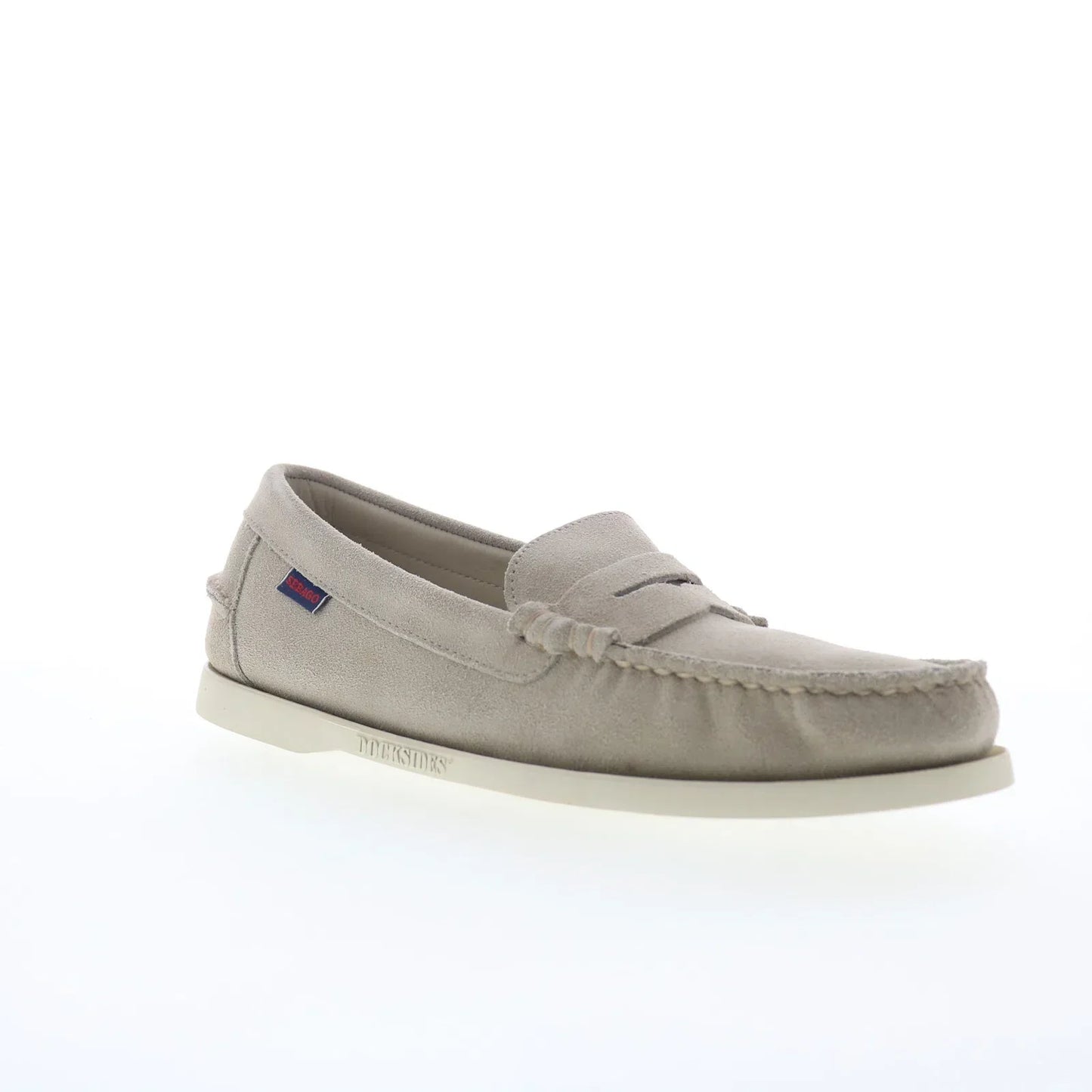 Sebago Dan Boat Flesh Out Mens Brown Suede Loafers & Slip Ons Penny Shoes