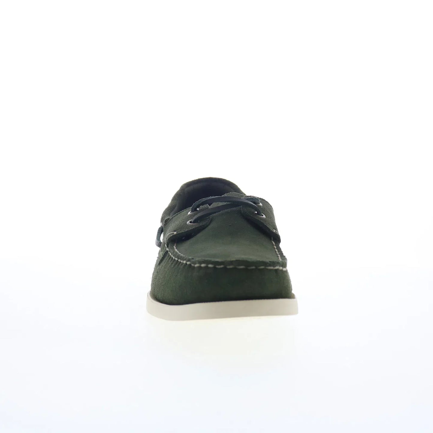 Sebago Portland Flesh Out Mens Green Suede Loafers & Slip Ons Boat Shoes
