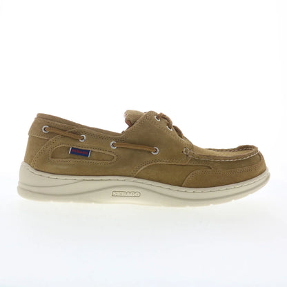Sebago Scotty 71131QW-907 Mens Brown Suede Loafers & Slip Ons Boat Shoes