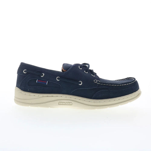 Sebago Scotty 71131QW-A97 Mens Blue Suede Loafers & Slip Ons Boat Shoes