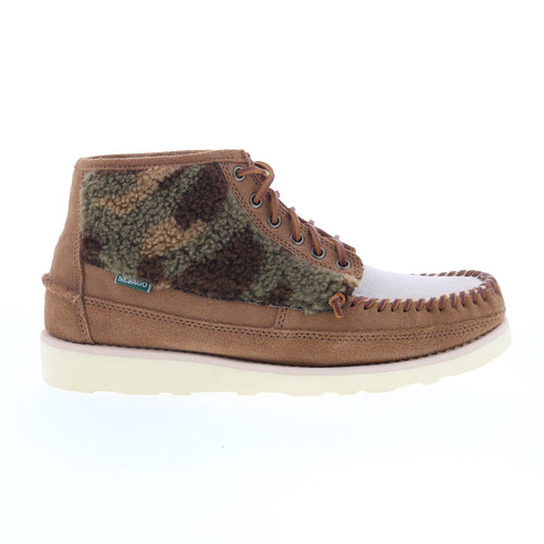 Sebago Cayuga Mid Camo 73117KW-A8E Mens Brown Suede Lace Up Chukkas Boots