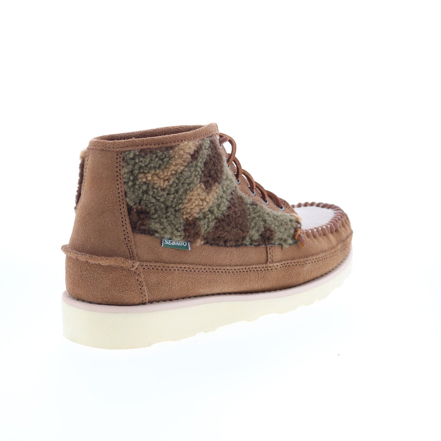 Sebago Cayuga Mid Camo 73117KW-A8E Mens Brown Suede Lace Up Chukkas Boots