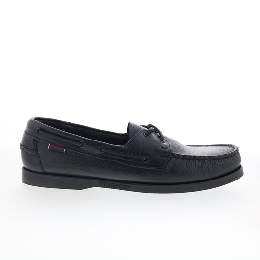 Sebago Portland Martellato Mens Black Loafers & Slip Ons Boat Shoes