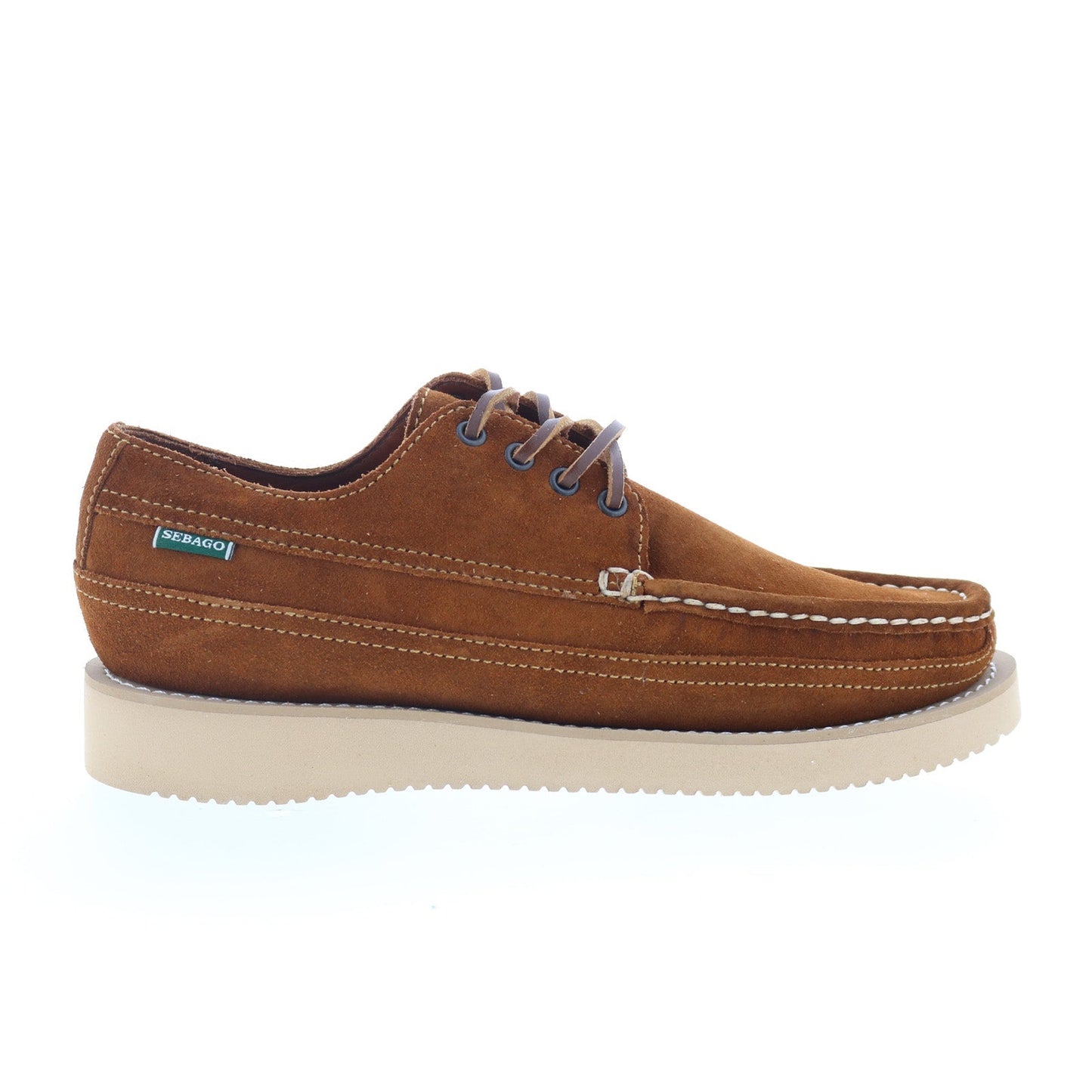 Sebago Makwa Suede 74112BW-907 Mens Brown Oxfords & Lace Ups Casual Shoes