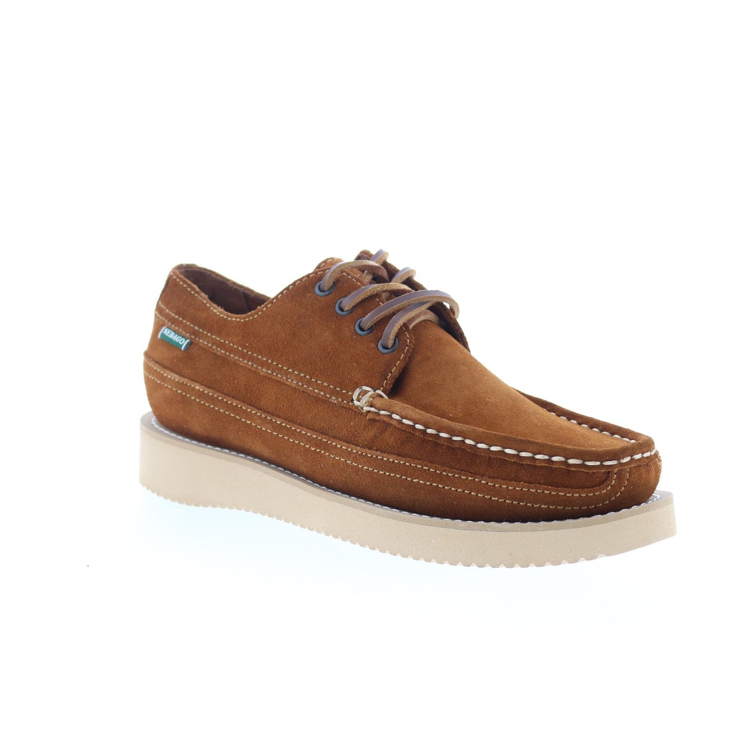 Sebago Makwa Suede 74112BW-907 Mens Brown Oxfords & Lace Ups Casual Shoes