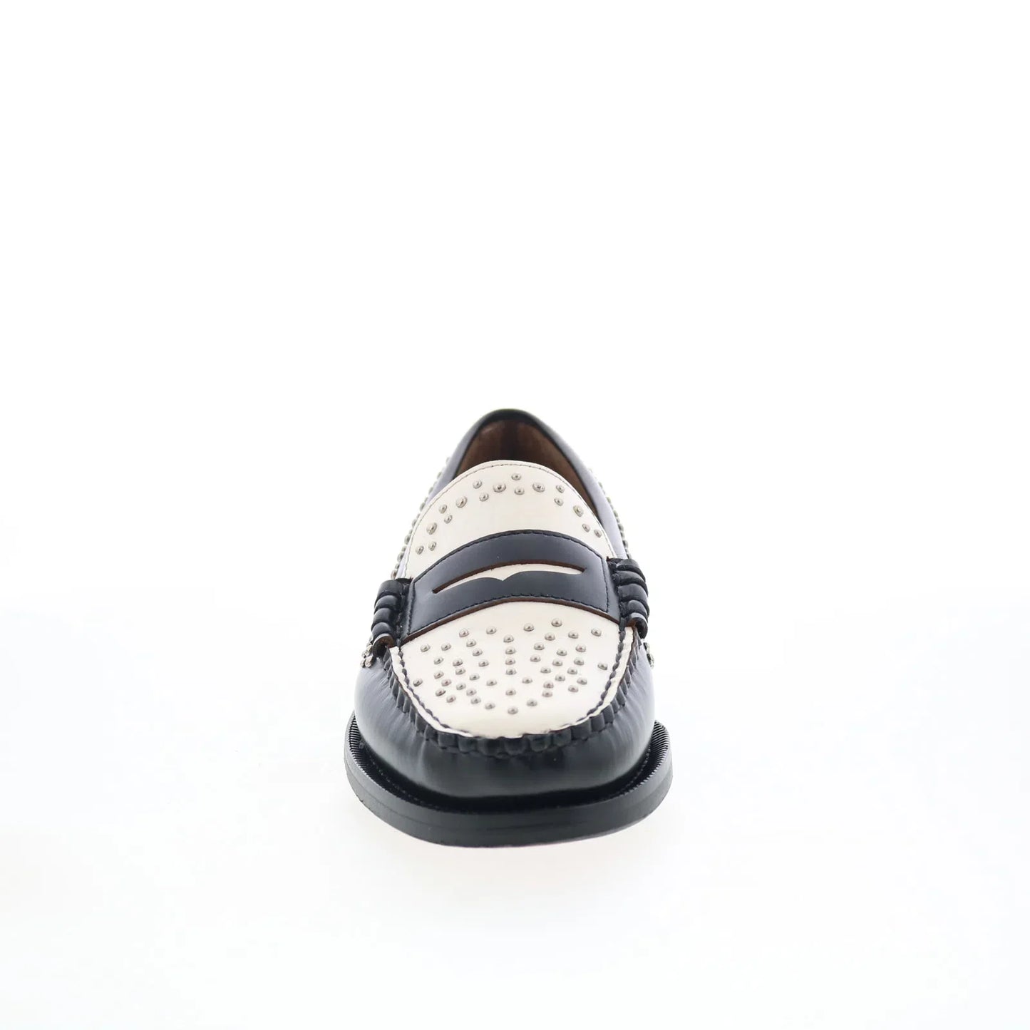 Sebago Dan Studs 77112RW-987 Mens Black Loafers & Slip Ons Penny Shoes