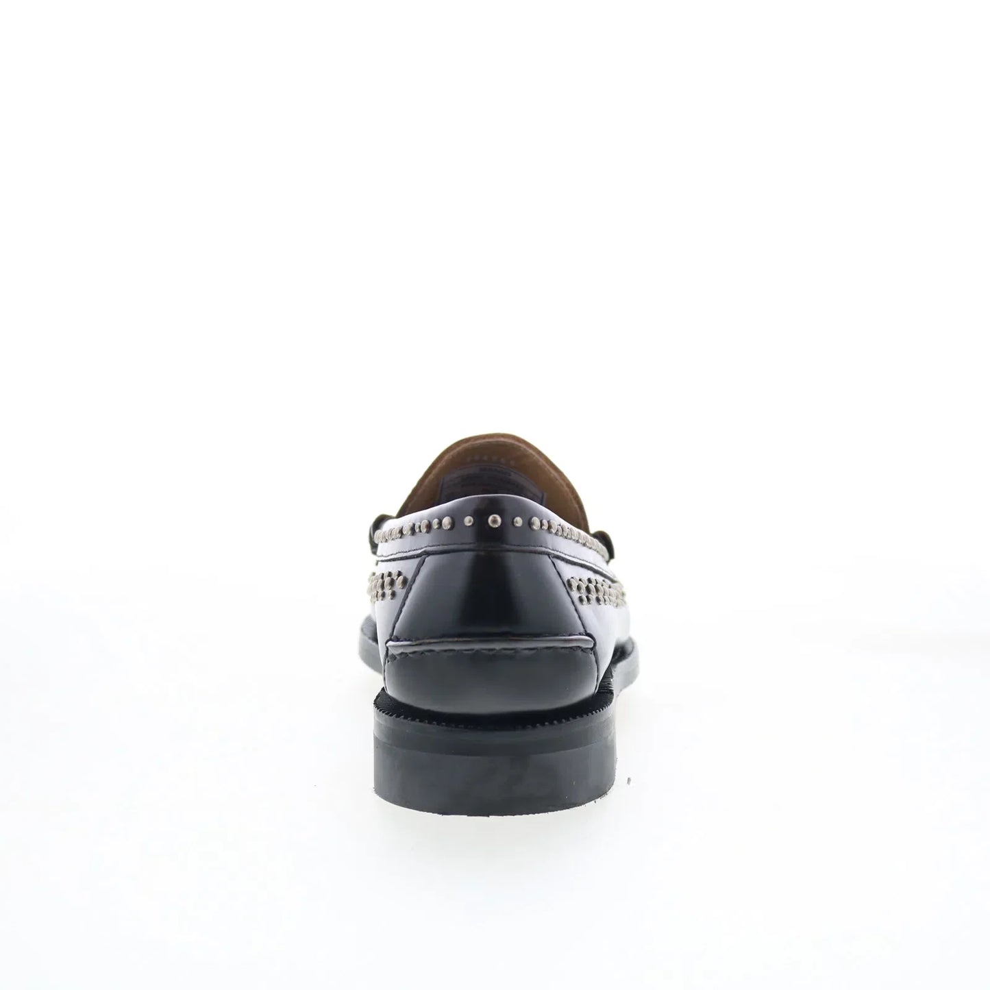 Sebago Dan Studs 77112RW-987 Mens Black Loafers & Slip Ons Penny Shoes