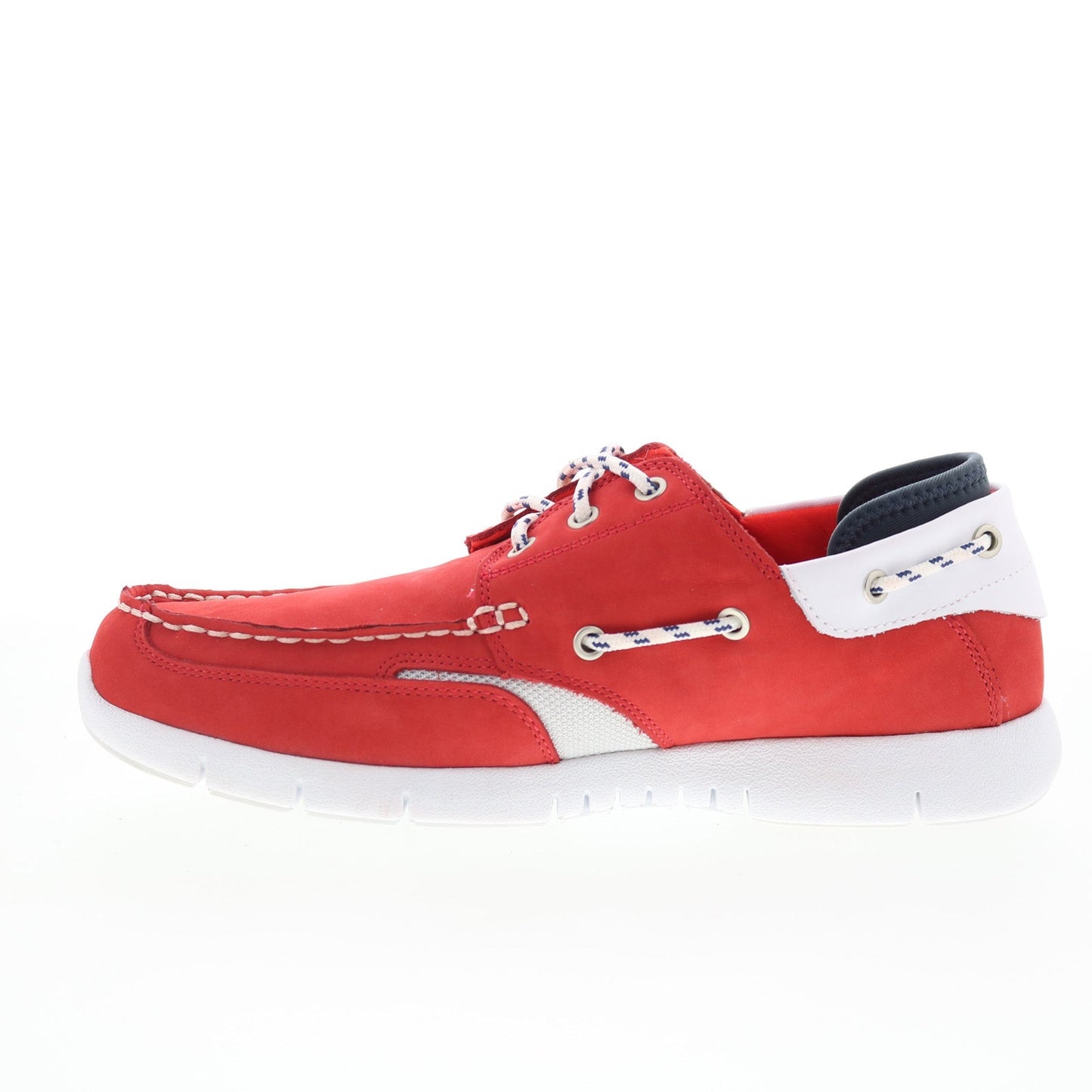 Sebago Foremust 77115UW-ADE Mens Red Nubuck Loafers & Slip Ons Boat Shoes