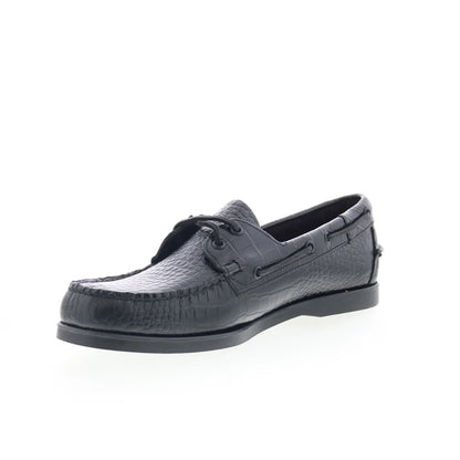 Sebago Portland Exotic 77116NW-AA7 Mens Black Loafers & Slip Ons Boat Shoes