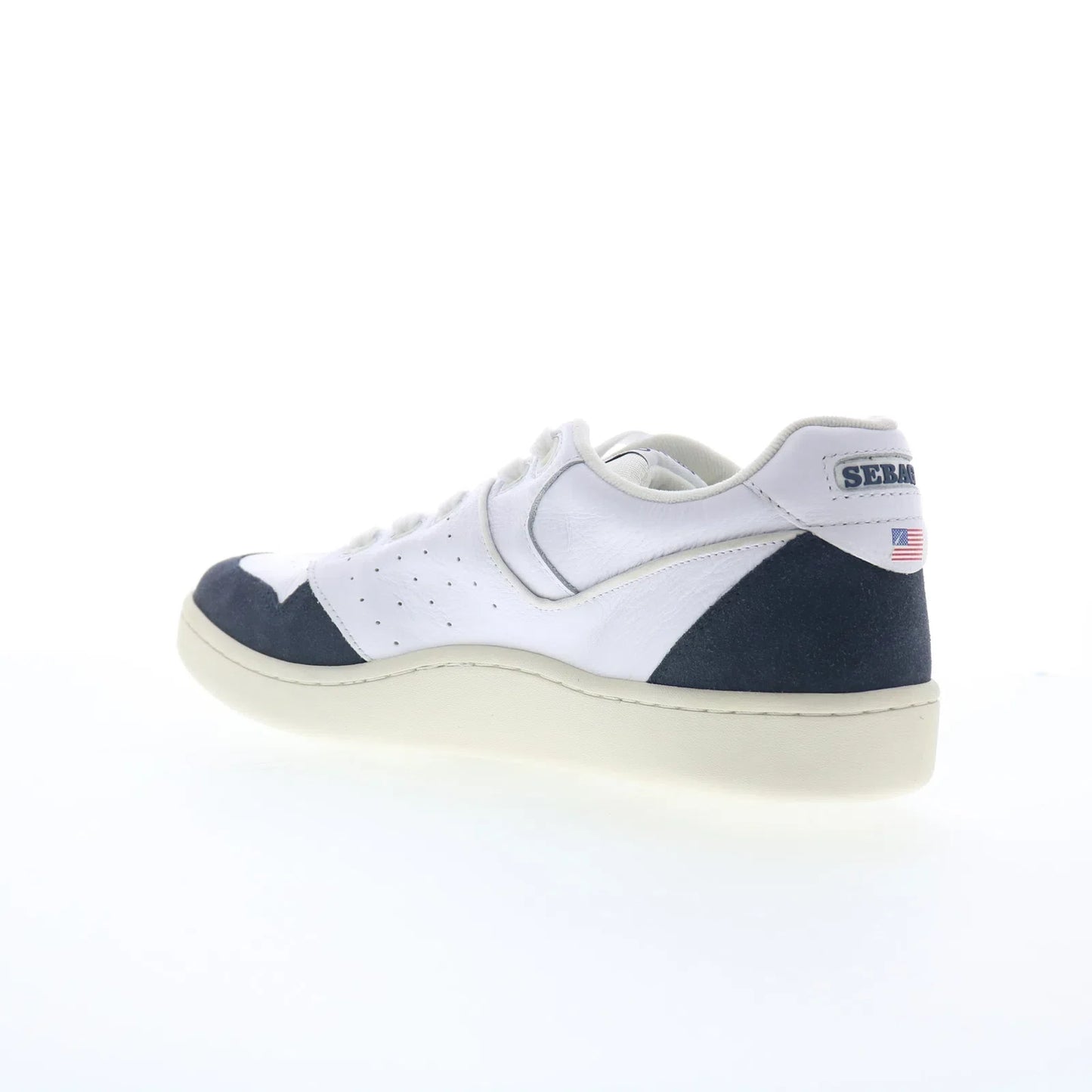Sebago Hurricane 77131BW-AEB Mens White Leather Lifestyle Sneakers Shoes