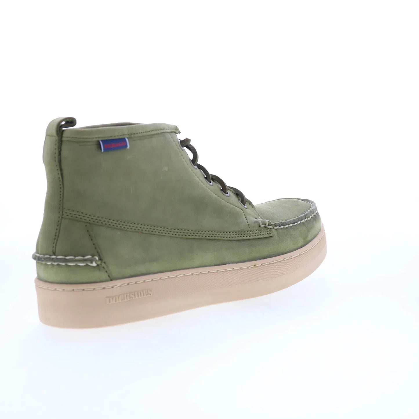 Sebago Brig CH 78112WW-ABD Mens Green Leather Lace Up Chukkas Boots