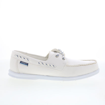 Sebago Jackman 78114CW-911 Mens White Loafers & Slip Ons Boat Shoes