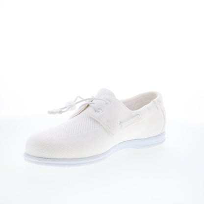 Sebago Monterey 78117KW-911 Mens White Mesh Loafers & Slip Ons Boat Shoes