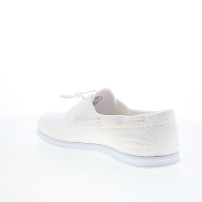 Sebago Monterey 78117KW-911 Mens White Mesh Loafers & Slip Ons Boat Shoes