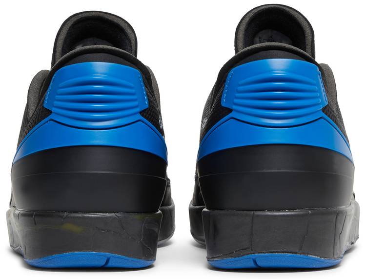 Nike Mens Off-White x Air Jordan 2 Retro Low SP Sneakers - 'Black Varsity Royal'