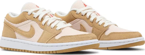 Nike Womens Air Jordan 1 Low SE Sneakers - 'Twine'