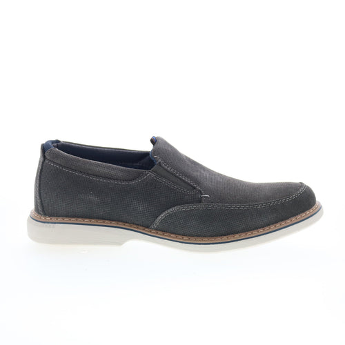 Nunn Bush Otto Moc Toe Slip On Mens Gray Wide Loafers Casual Shoes