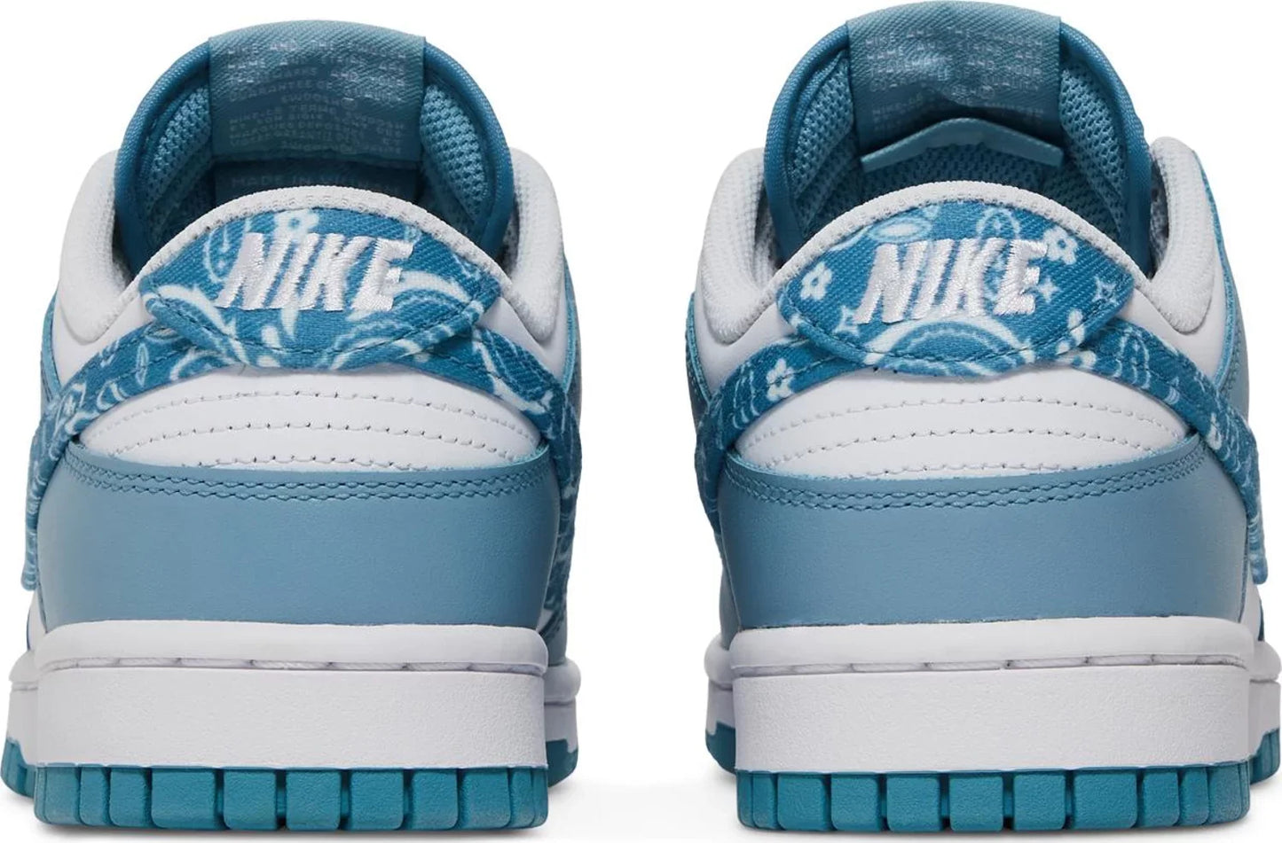 Nike Womens Dunk Low Sneakers - 'Blue Paisley'