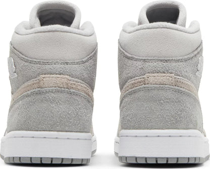 Nike Womens Air Jordan 1 Mid SE Sneakers - 'Particle Grey'