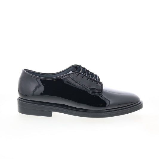 Capps Capital Oxford Poromeric Slip Resistant Mens Black Wide Work Shoes