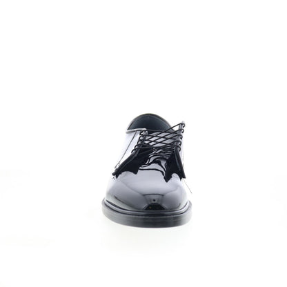 Capps Capital Oxford Poromeric Slip Resistant Mens Black Wide Work Shoes