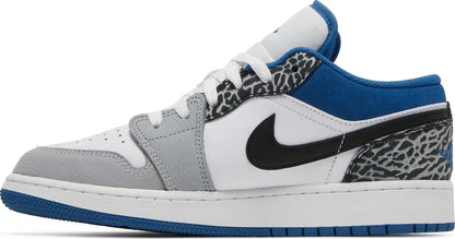 Nike Grade School Womens Air Jordan 1 Low SE Sneakers - 'True Blue'