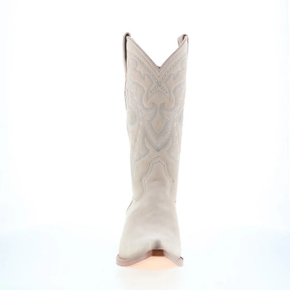 Los Altos Suede Boots XXX-Toe 956304 Mens Beige Wide Cowboy Western Boots