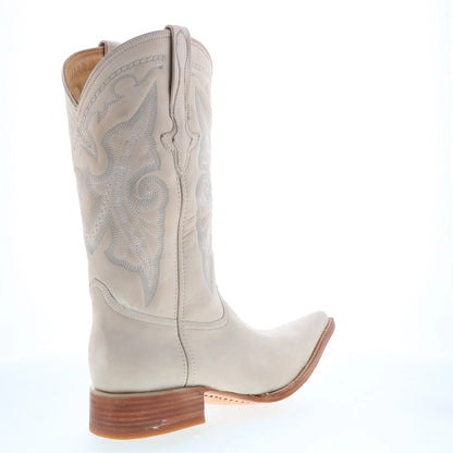 Los Altos Suede Boots XXX-Toe 956304 Mens Beige Wide Cowboy Western Boots
