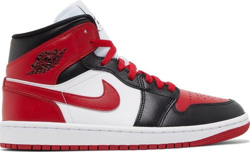 Nike Womens Air Jordan 1 Mid Sneakers - 'Alternate Bred Toe'