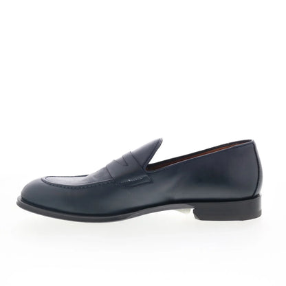 Pastori by Di Bianco Antonius Mens Blue Loafers & Slip Ons Penny Shoes