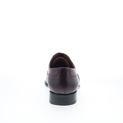 Pastori by Di Bianco Avitus Mens Burgundy Oxfords & Lace Ups Cap Toe Shoes