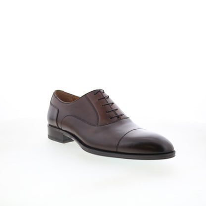 Pastori by Di Bianco Avitus Mens Brown Oxfords & Lace Ups Cap Toe Shoes
