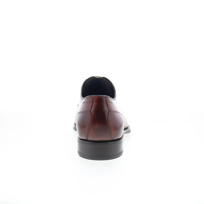 Di Bianco Bergamo Mens Brown Leather Oxfords & Lace Ups Cap Toe Shoes