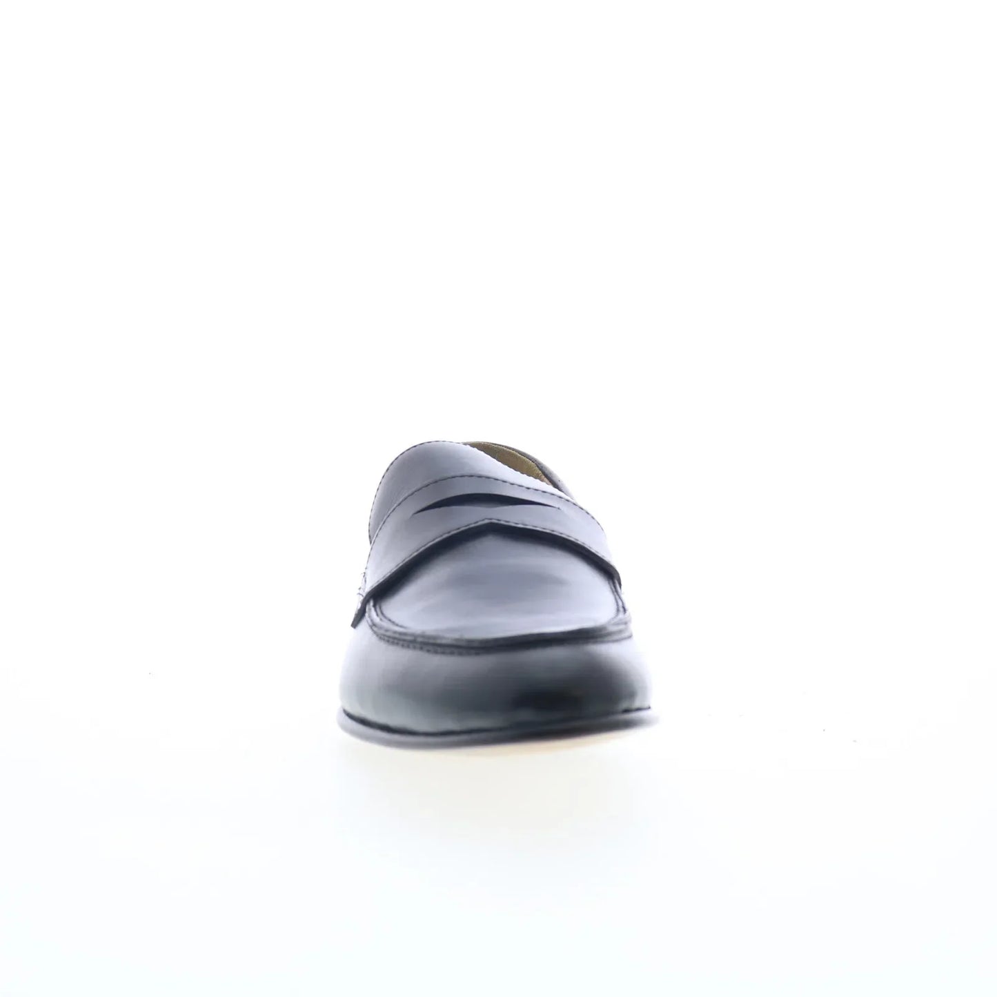 Di Bianco Nobleman BRUNO Mens Black Leather Loafers & Slip Ons Penny Shoes