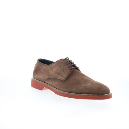 Pastori by Di Bianco Carus Mens Brown Suede Oxfords & Lace Ups Casual Shoes