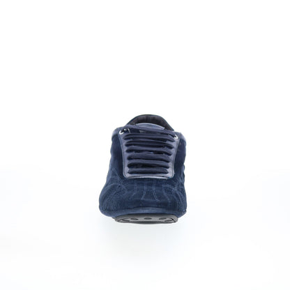 Di Bianco Cocoa Cash Mens Blue Suede Lace Up Lifestyle Sneakers Shoes