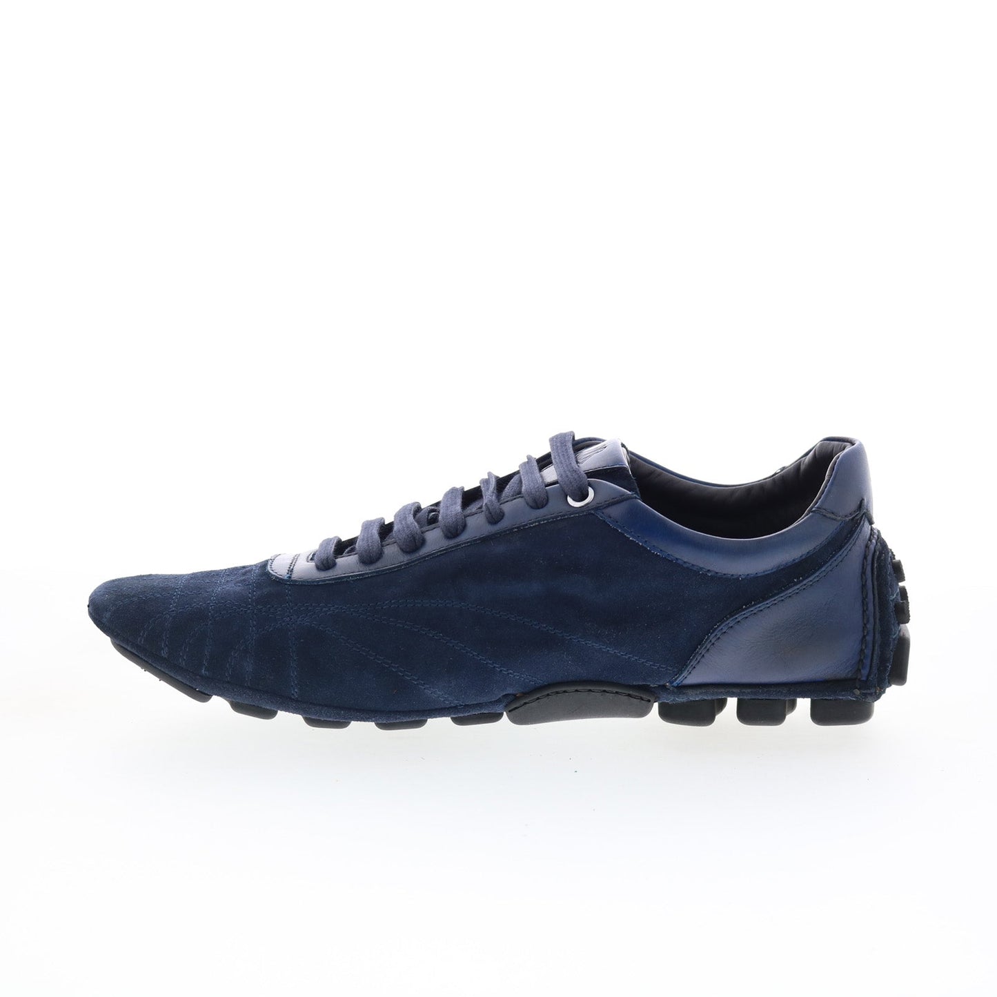 Di Bianco Cocoa Cash Mens Blue Suede Lace Up Lifestyle Sneakers Shoes