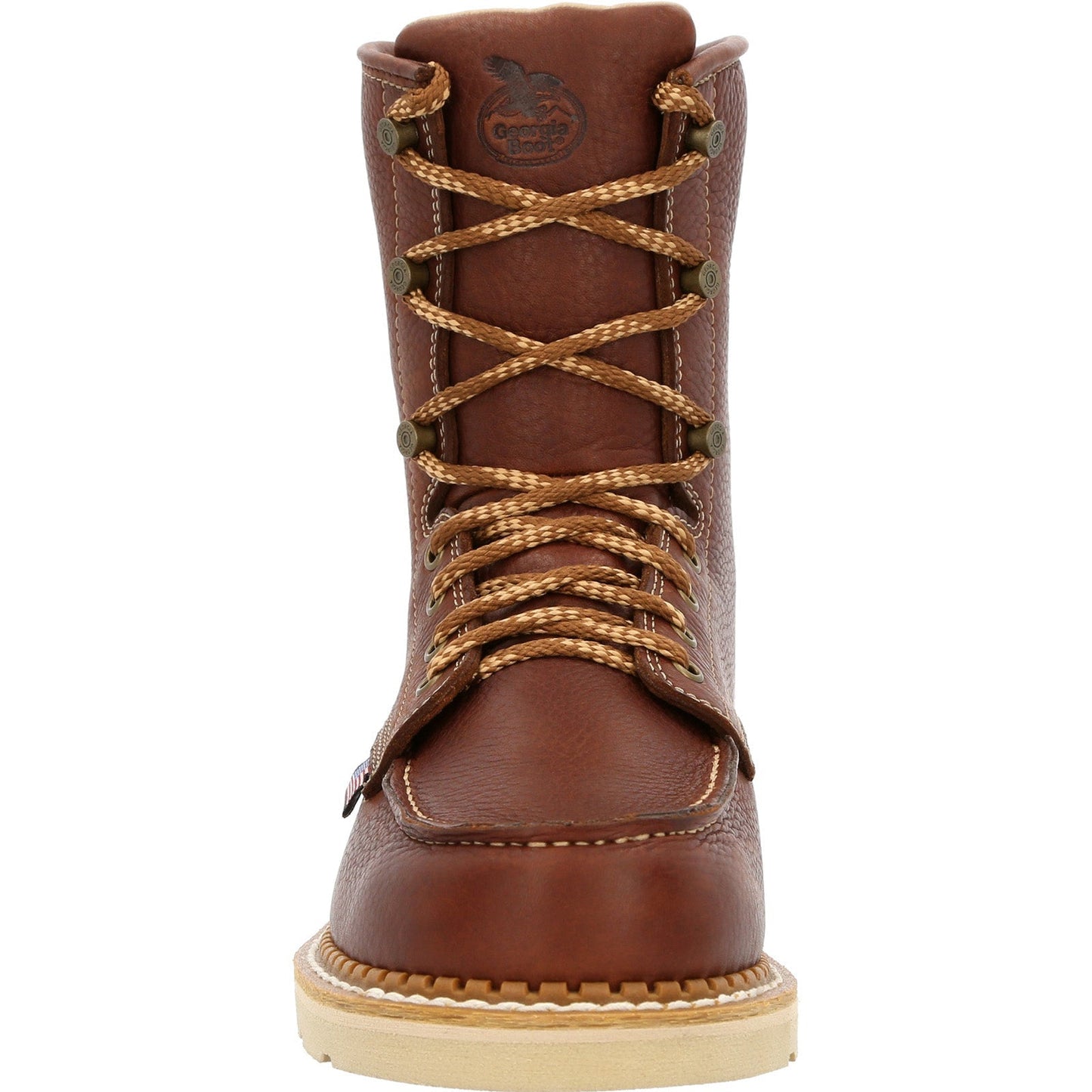 Georgia Boot Wedge Moc Toe GB00480 Mens Brown Wide Work & Safety Boots