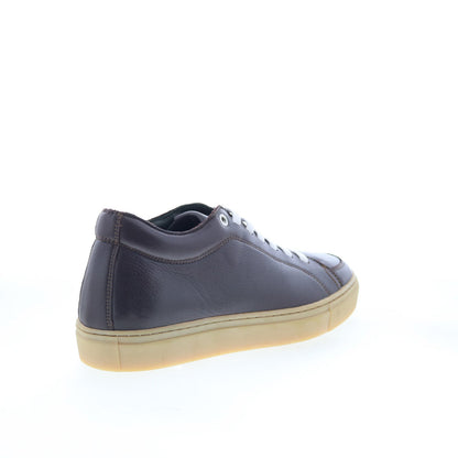 Di Bianco GB371 Mens Brown Leather Lace Up Lifestyle Sneakers Shoes